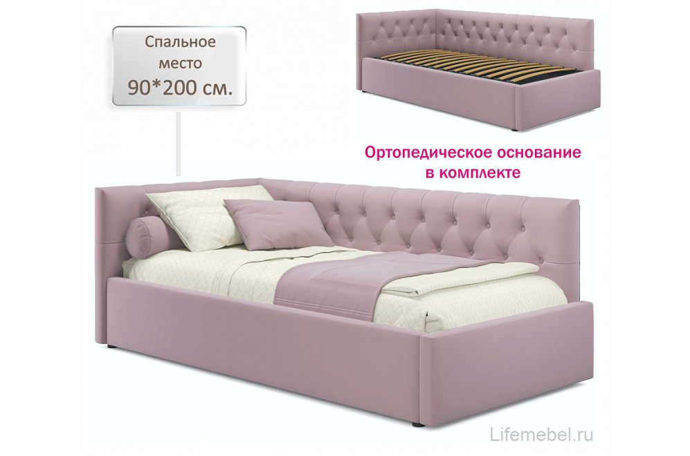 Тахта Afelia 90х200 лиловая
