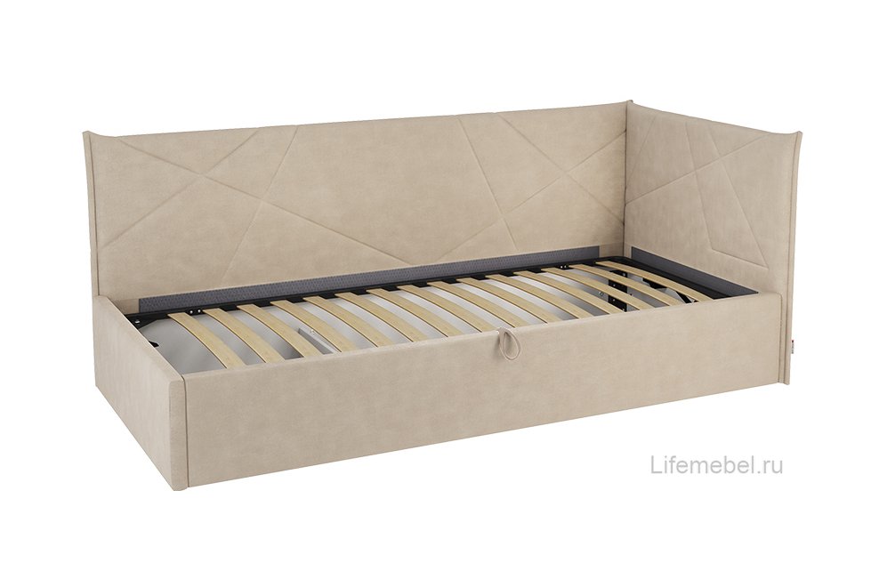 Тахта Бест 90х200 с ПМ велюр капучино