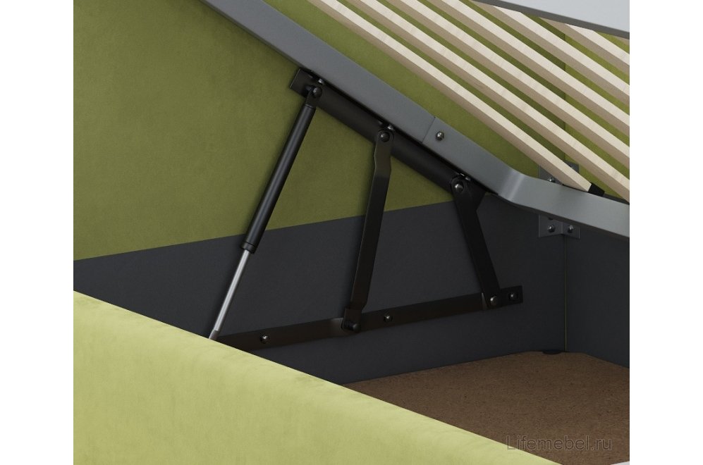 Тахта Каролина-2 90х200 с ПМ велюр bingo apple