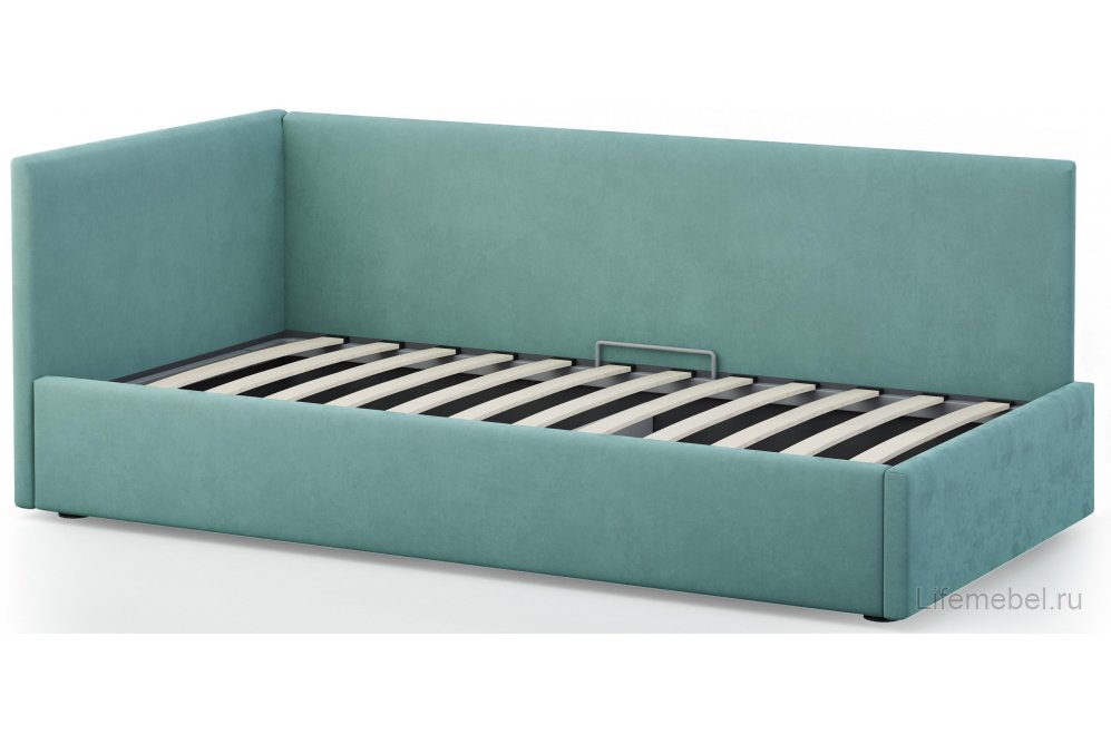 Тахта Каролина-2 90х200 с ПМ велюр bingo mint
