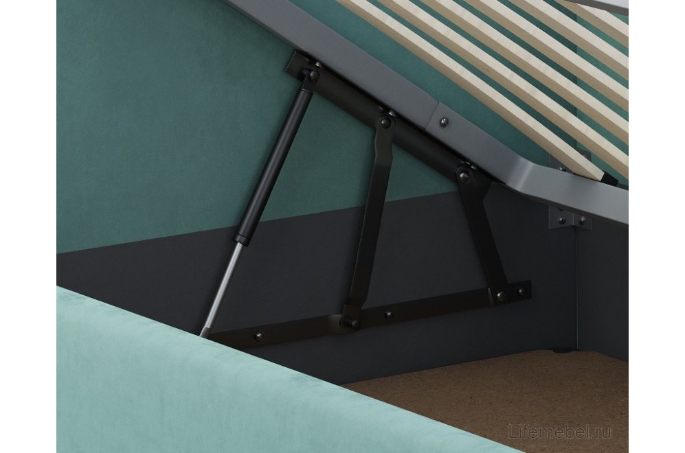 Тахта Каролина-2 90х200 с ПМ велюр bingo mint