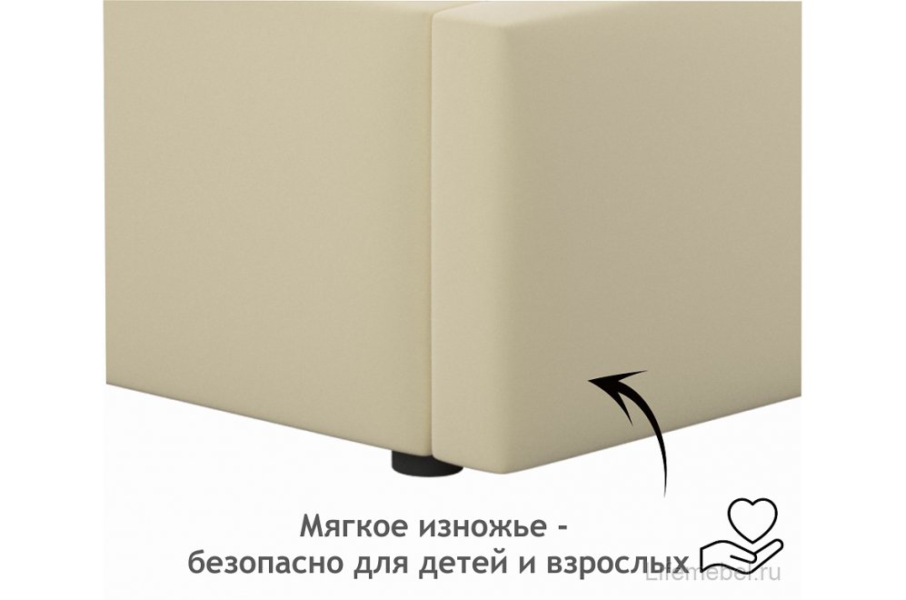Тахта Bonna 90х200 велюр бежевый