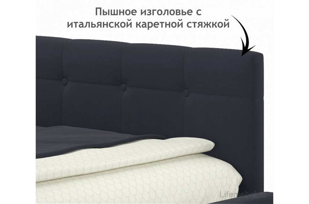 Тахта Bonna 90х200 велют черный