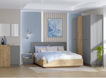 Полутораспальная кровать 031-М1 ЛДСП