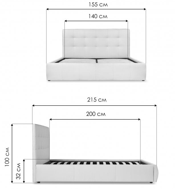 Полутораспальная кровать Афродита-2 140х200 бирюзовый велюр bingo atlantic