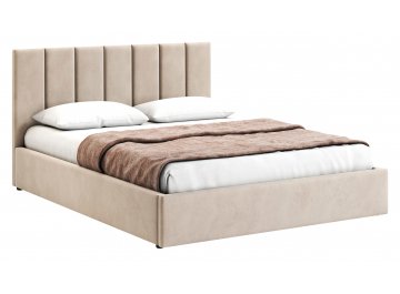 Полутораспальная кровать Афродита-3 велюр bingo grafit