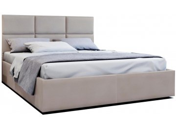 Полутораспальная кровать Афродита-5 светло-серый велюр velutto 52