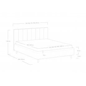 Полутораспальная кровать Alma