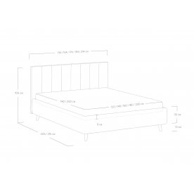 Полутораспальная кровать Alma