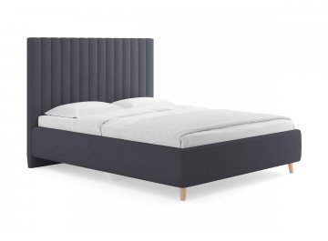 Двуспальная кровать Amanda графитовый диагональ