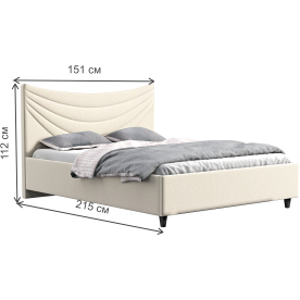 Полутораспальная кровать Бэлла