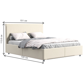 Полутораспальная кровать Comfy