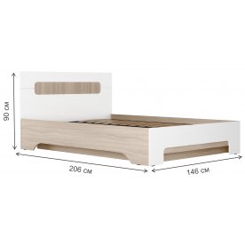 Полутораспальная кровать Данк КР-003