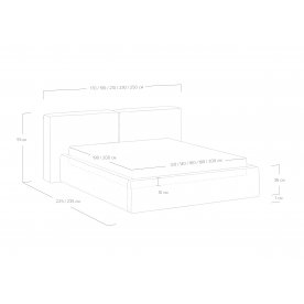 Полутораспальная кровать Europa