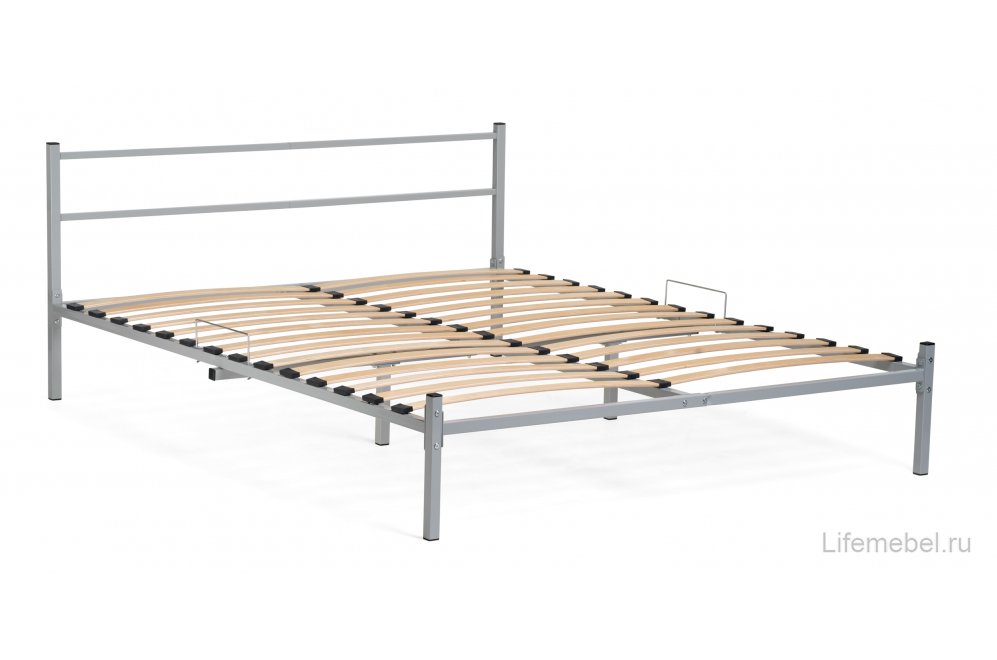 Полутораспальная кровать Фади 140х200 серая