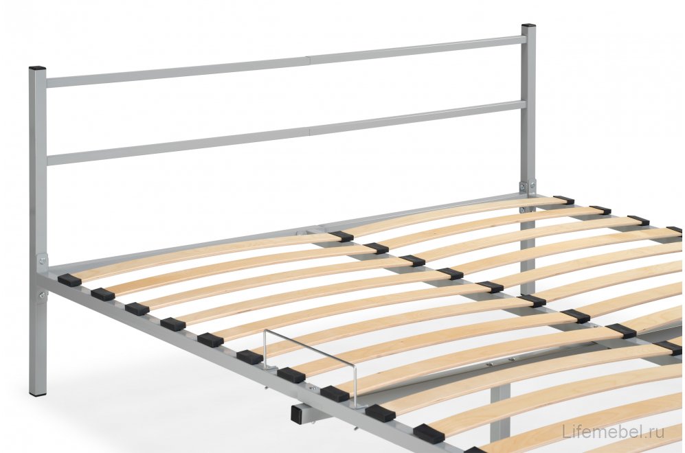 Полутораспальная кровать Фади 140х200 серая