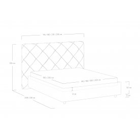 Полутораспальная кровать Manhattan