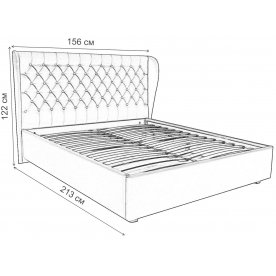 Полутораспальная кровать Мишель