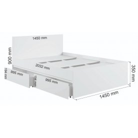 Полутораспальная кровать Мадера