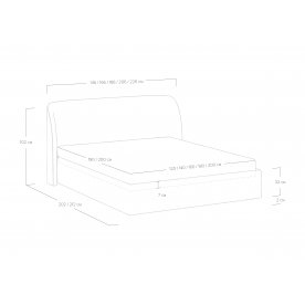 Полутораспальная кровать Nicole