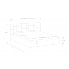 Полутораспальная кровать Siena