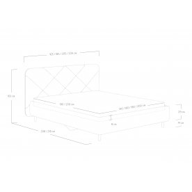Полутораспальная кровать Taylor