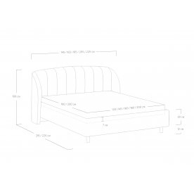 Полутораспальная кровать Valencia