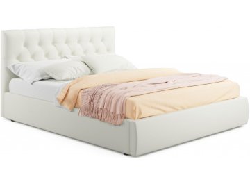 Полутораспальная кровать Verona 140х200 с ПМ бежевый велюр бежевый велюр