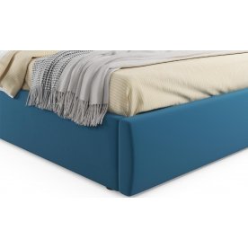 Полутораспальная кровать Verona 140х200 с ПМ синий велюр