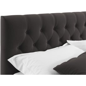 Полутораспальная кровать Verona 140х200 с ПМ велюр шоколад