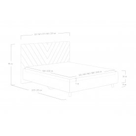 Полутораспальная кровать Vivien