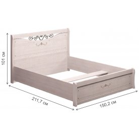 Полутораспальная кровать Афродита 20