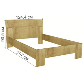 Полутораспальная кровать Шервуд