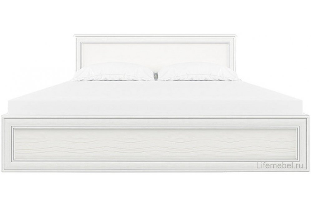 Двуспальная кровать Tiffany 160x200 с ПМ вудлайн кремовый с матрасом