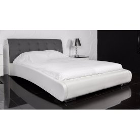 Кровать Zarina 160х200 серо-белая с матрасом