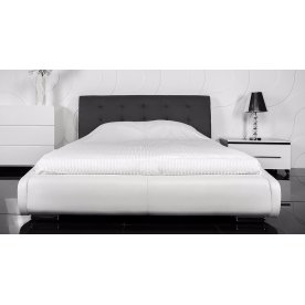 Кровать Zarina 160х200 серо-белая с матрасом