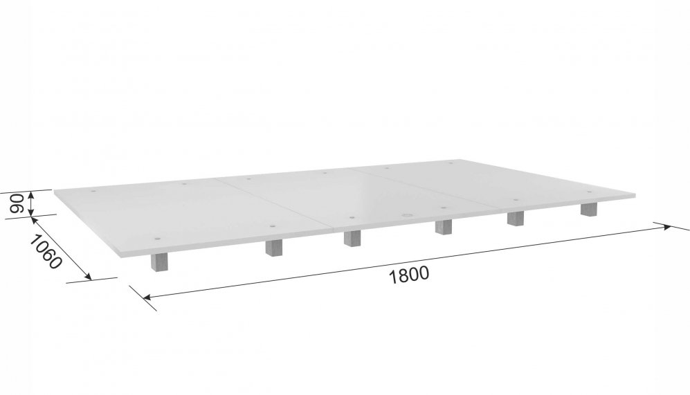 Основание настил Мебельсон 180х200 белый