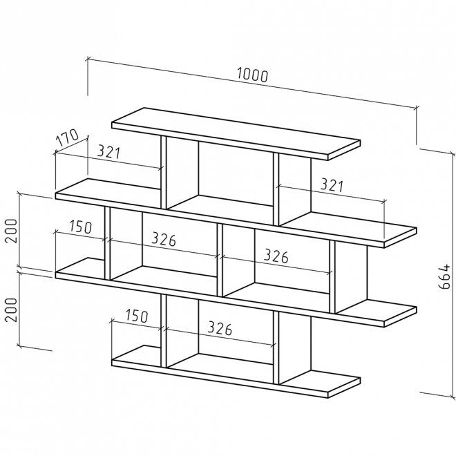 Полка Лайт-46 дуб сонома