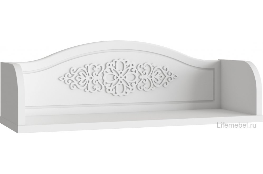 Полка настенная Ассоль АС-48 белое дерево