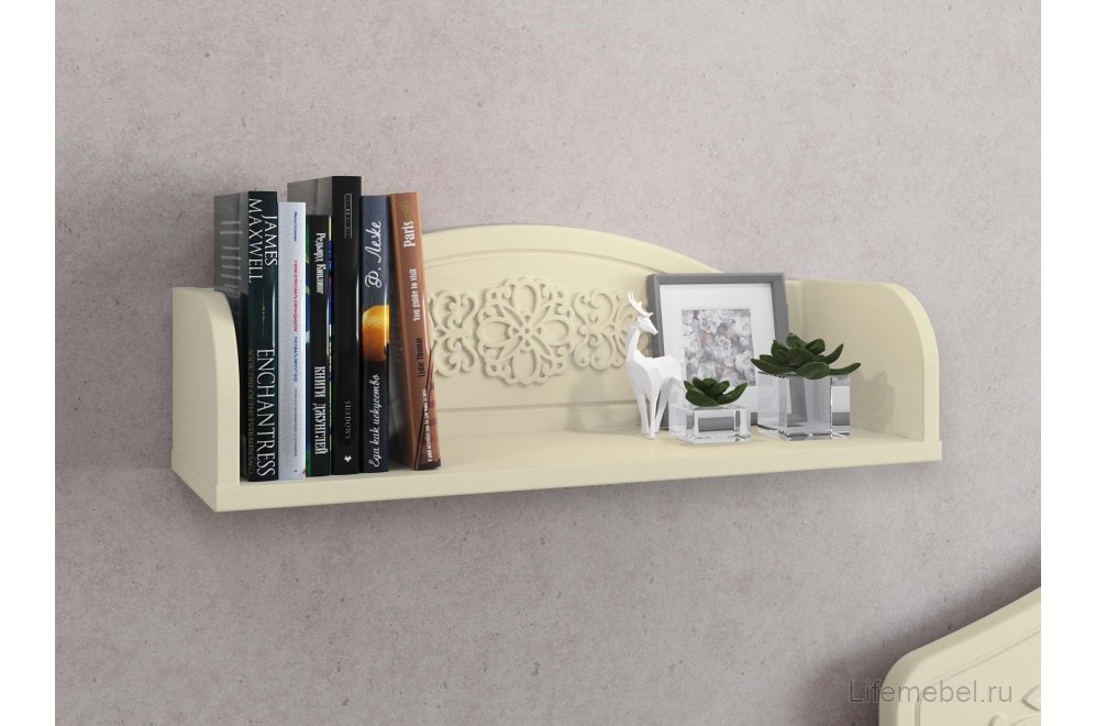 Полка настенная Ассоль плюс АС-48 ваниль