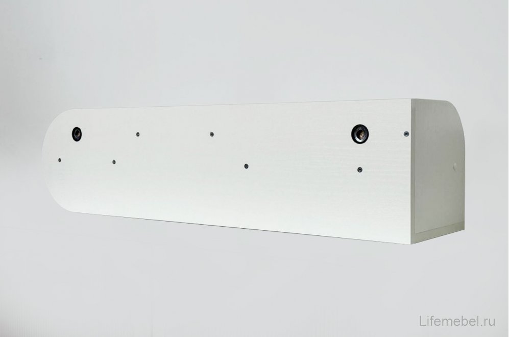 Полка навесная Милана белое дерево