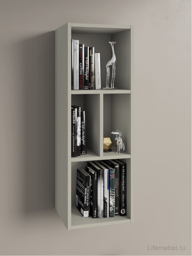 Полка П-02 глиняный серый