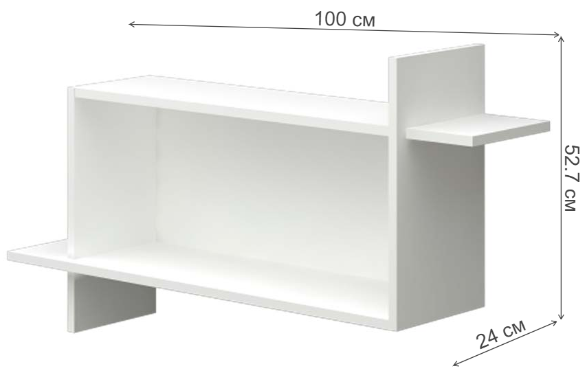 Полка ПК-16 БЕ белая