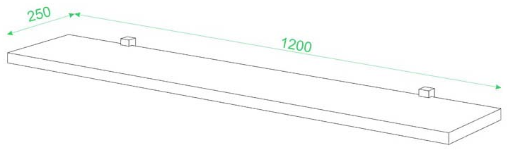 Полка ПК-1 С слива