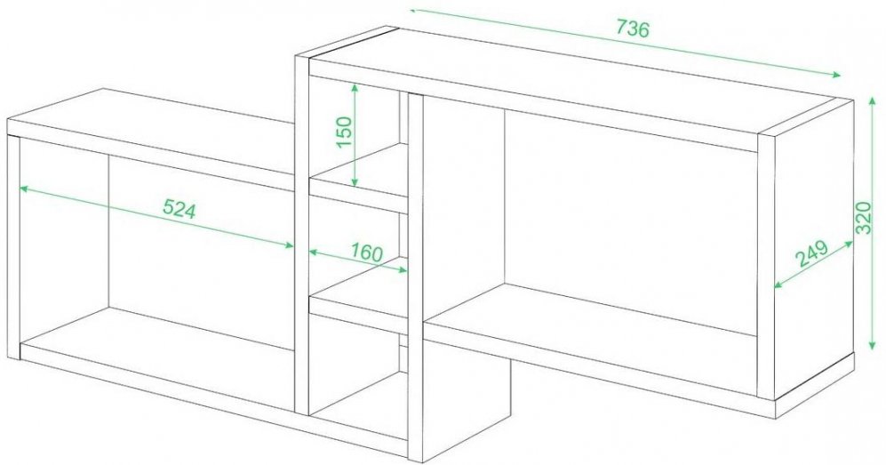 Полка ПК-20 белый жемчуг