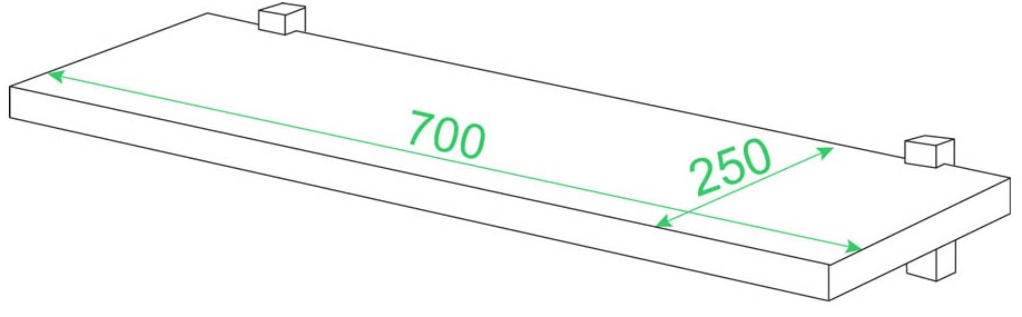 Полка ПК-3 К карамель