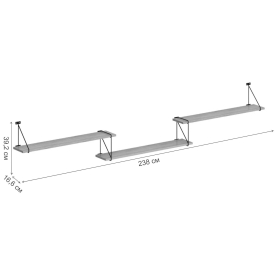 Полка Skyland Coffee SH3-Rod/Bar