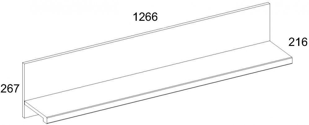 Полка Somma BT дуб сонома