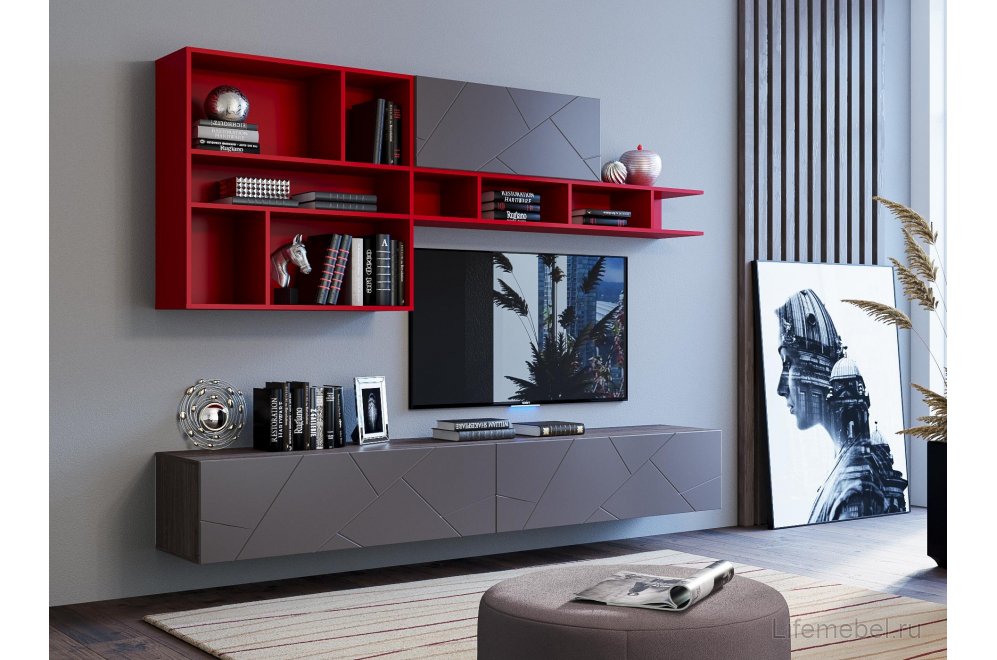 Полка Summit НМ 011.93 ярко-красная