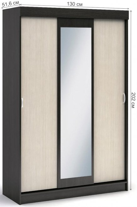 Шкаф-купе Басса ШКК-551 венге / белфорд